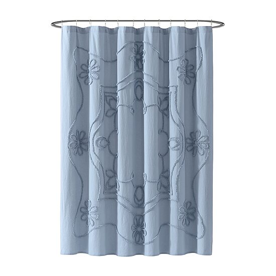 Peri Home Retro Scroll Shower Curtain