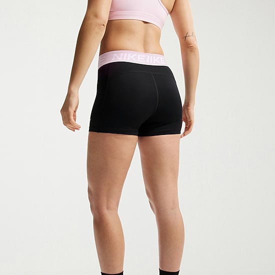 Nike Womens 3" Mid Rise Stretch Fabric Moisture Wicking Quick Dry Bike Short