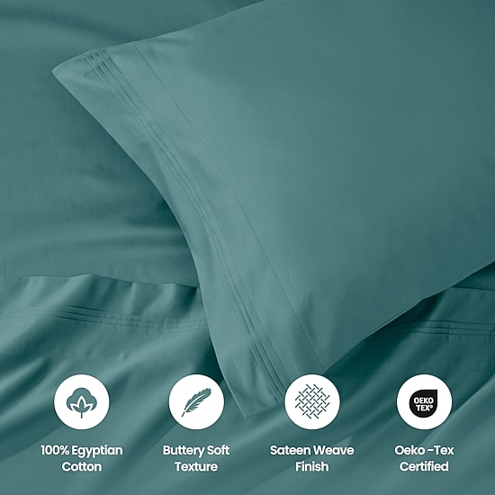 SUPERIOR® Egyptian Cotton Sateen 1000tc Deep Pocket Sheet Set