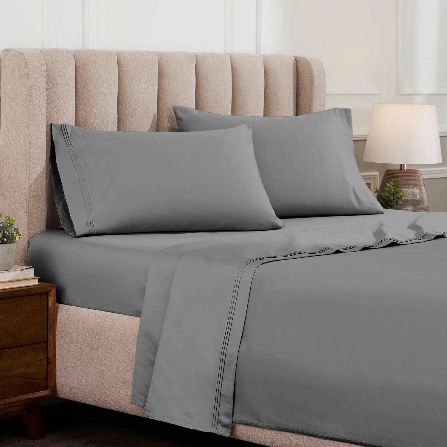 SUPERIOR® Egyptian Cotton Marrow Stitch 1500tc Deep Pocket Sheet Set