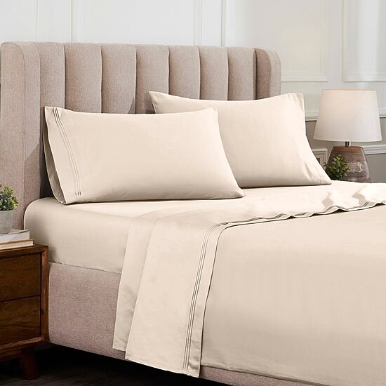 SUPERIOR® Egyptian Cotton Marrow Stitch 1500tc Deep Pocket Sheet Set