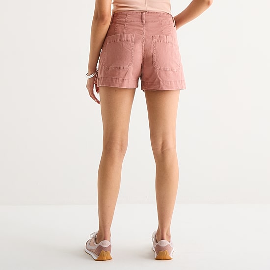 a.n.a Patch Pocket Womens 4" Highest Rise Chino Short