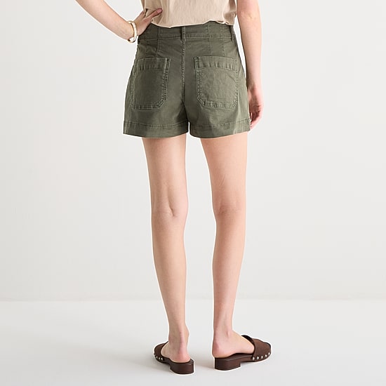 A.N.A Patch Pocket Womens 4" Highest Rise Chino Short