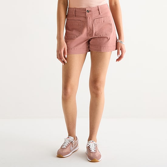 a.n.a Patch Pocket Womens 4" Highest Rise Chino Short