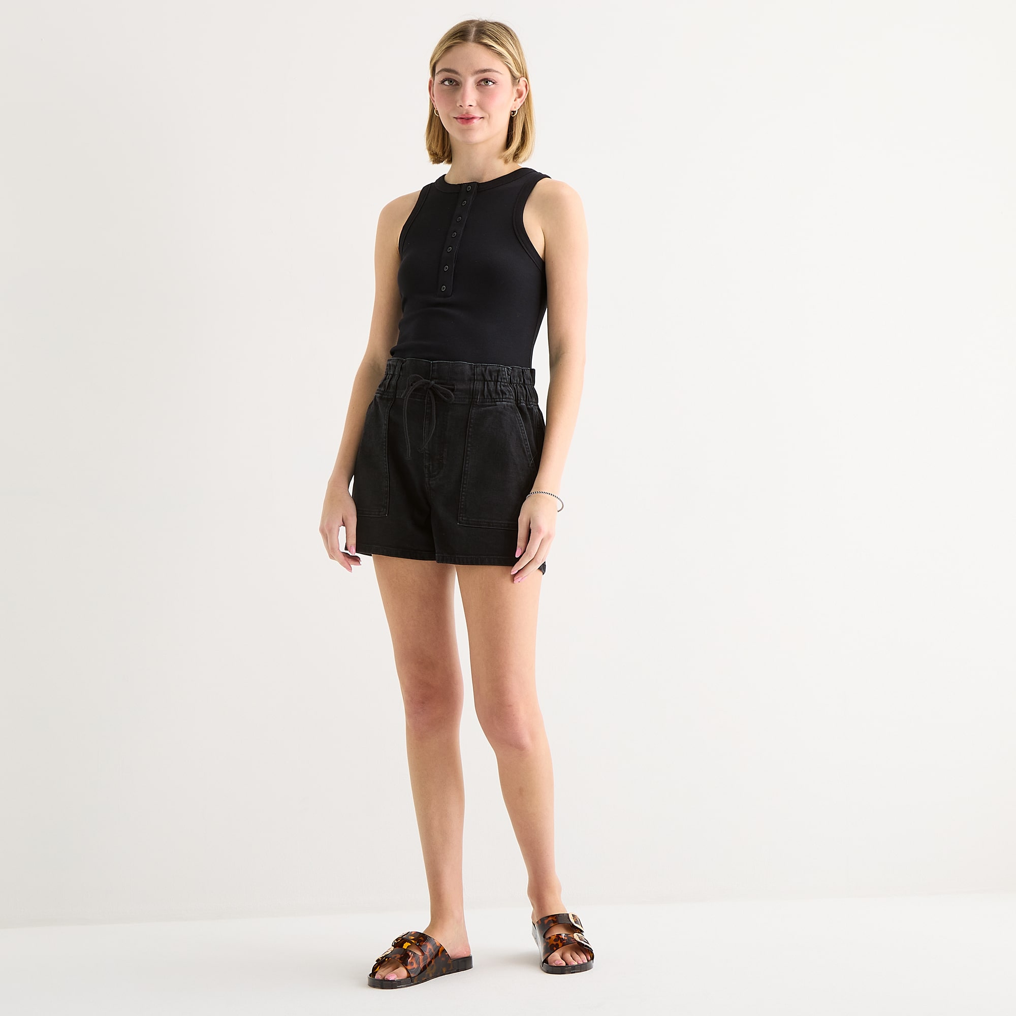 a.n.a Utility Womens 5" Highest Rise Denim Short