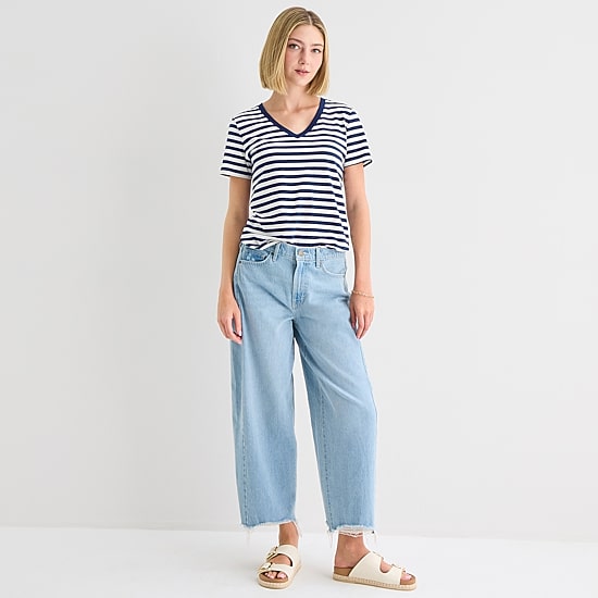 A.N.A Womens Tall V Neck Short Sleeve T-Shirt