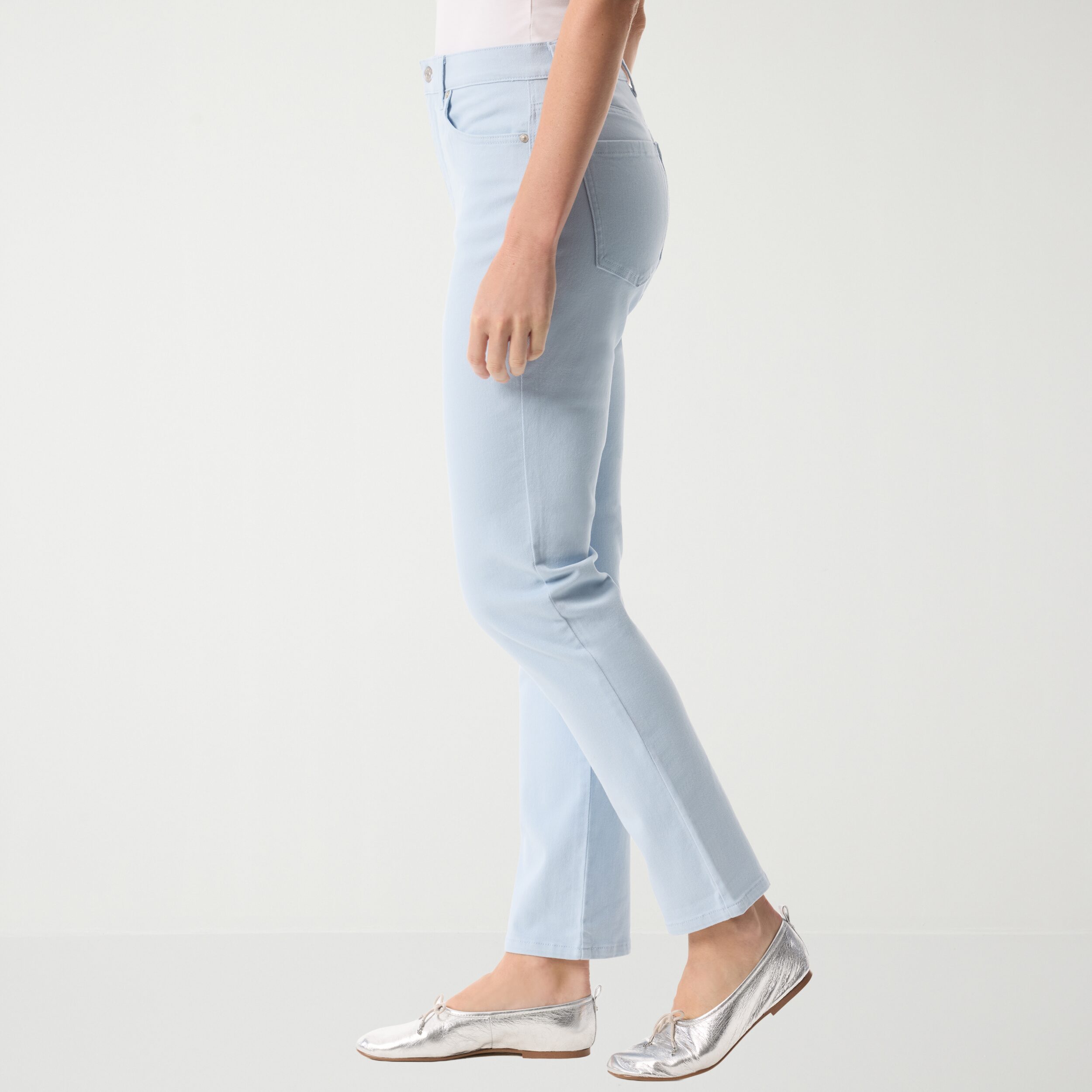 Gloria Vanderbilt Amanda Womens High Rise Stretch Fabric Tapered Leg Jean