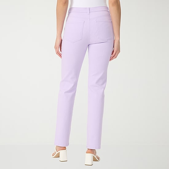Gloria Vanderbilt Amanda Womens High Rise Stretch Fabric Tapered Leg Jean
