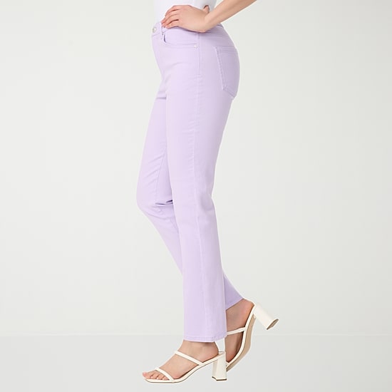 Gloria Vanderbilt Amanda Womens High Rise Stretch Fabric Tapered Leg Jean