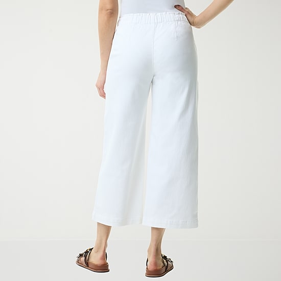 Gloria Vanderbilt Womens Knitology Wide Leg Crop with Drawstring