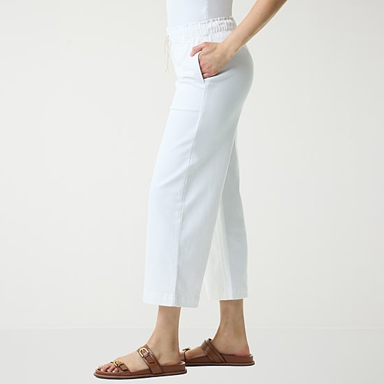 Gloria Vanderbilt Womens Knitology Wide Leg Crop with Drawstring