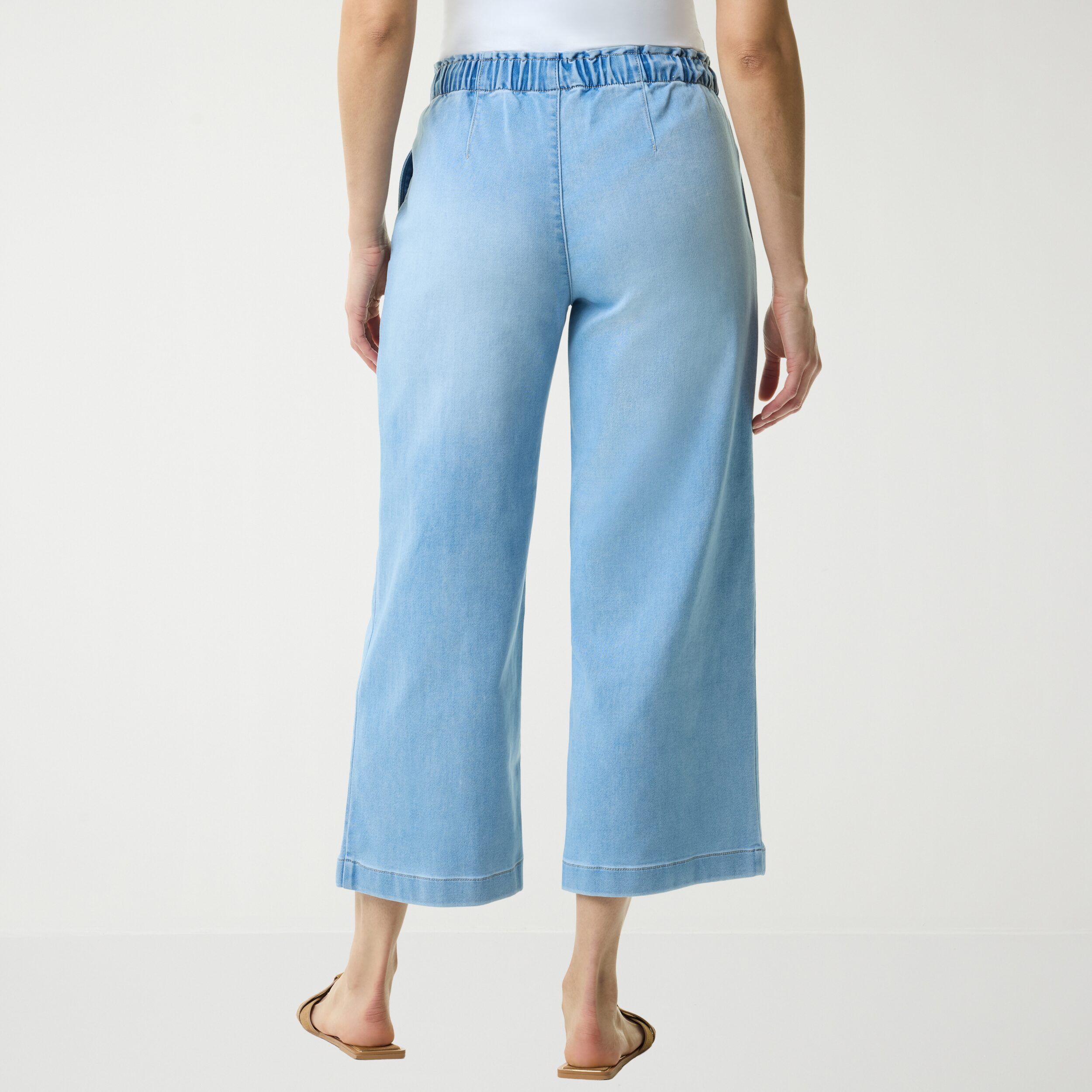 Gloria Vanderbilt Womens Knitology Wide Leg Crop with Drawstring