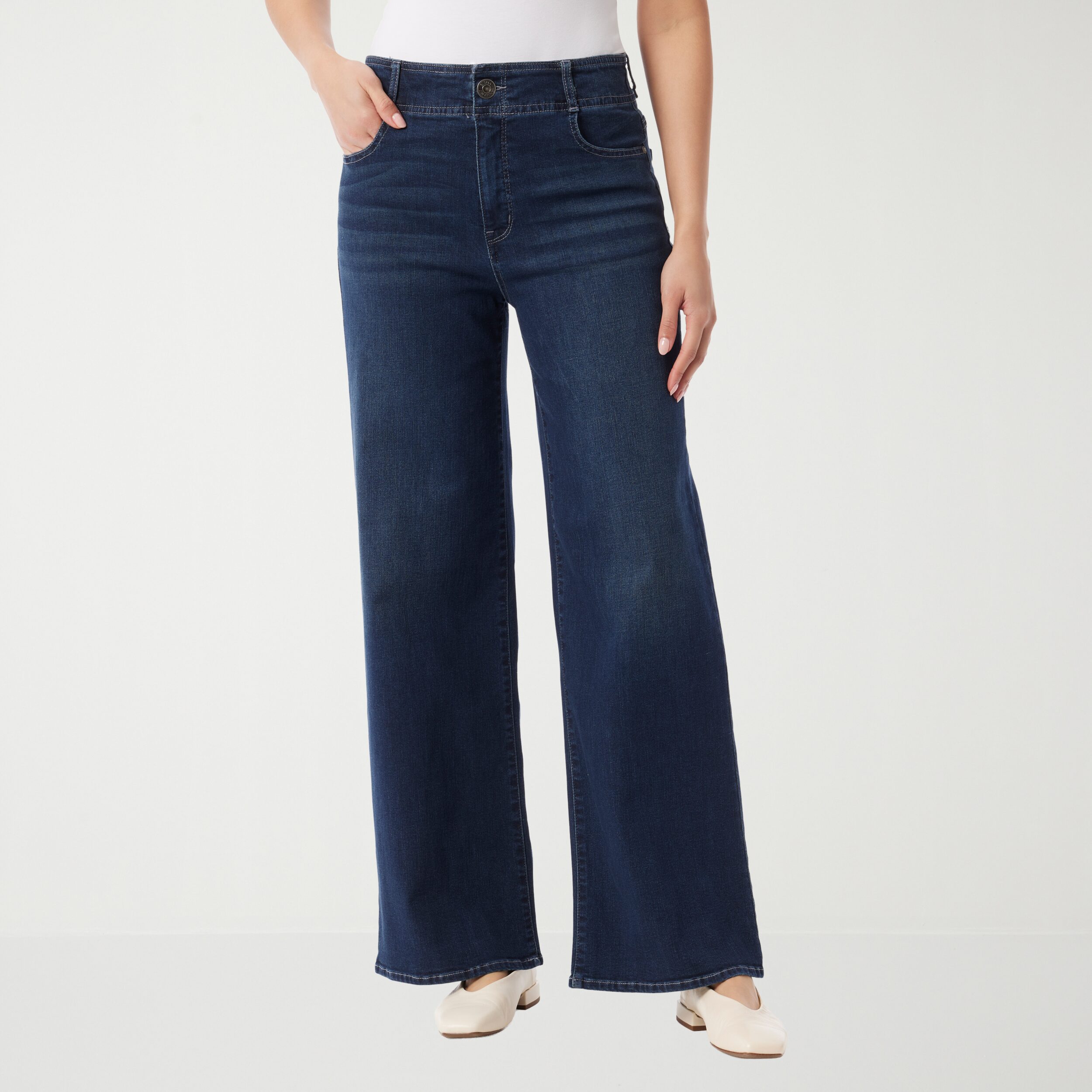 Gloria Vanderbilt Womens Wide Leg Jean