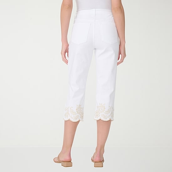 Gloria Vanderbilt Amanda Womens High Rise Capri Jean