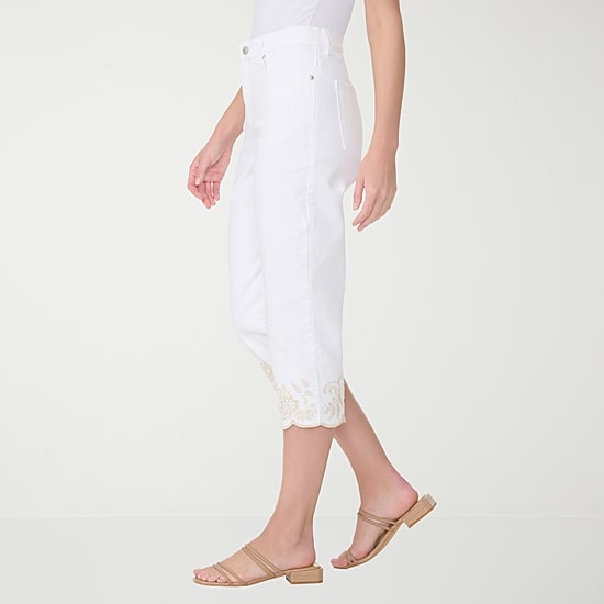 Gloria Vanderbilt Amanda Womens High Rise Capri Jean