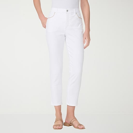 Gloria Vanderbilt Amanda Womens Straight Leg Ankle Jean