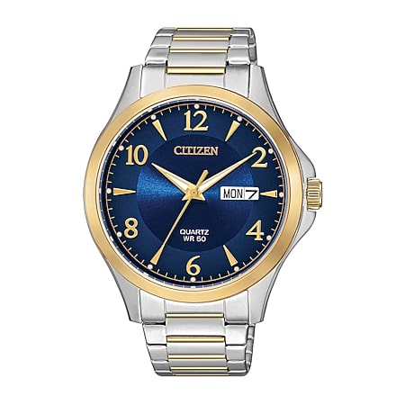Citizen Quartz Mens Gold Tone Stainless Steel Expansion Watch