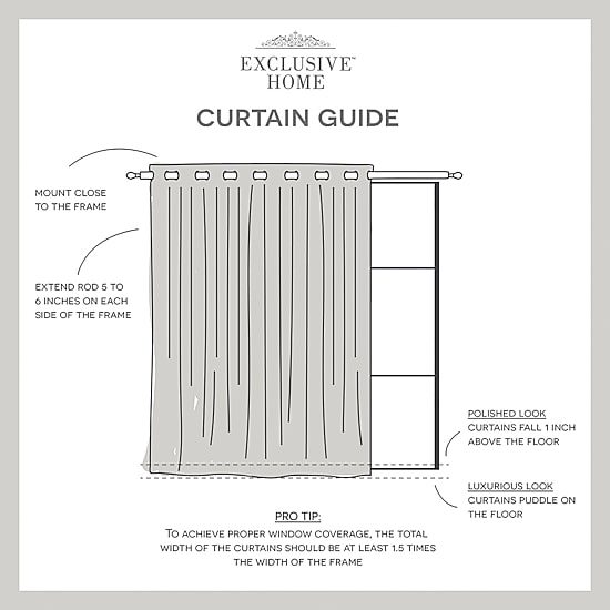 Exclusive Home Curtains Sateen Patio Energy Saving Blackout Grommet Top Single Patio Door Curtain