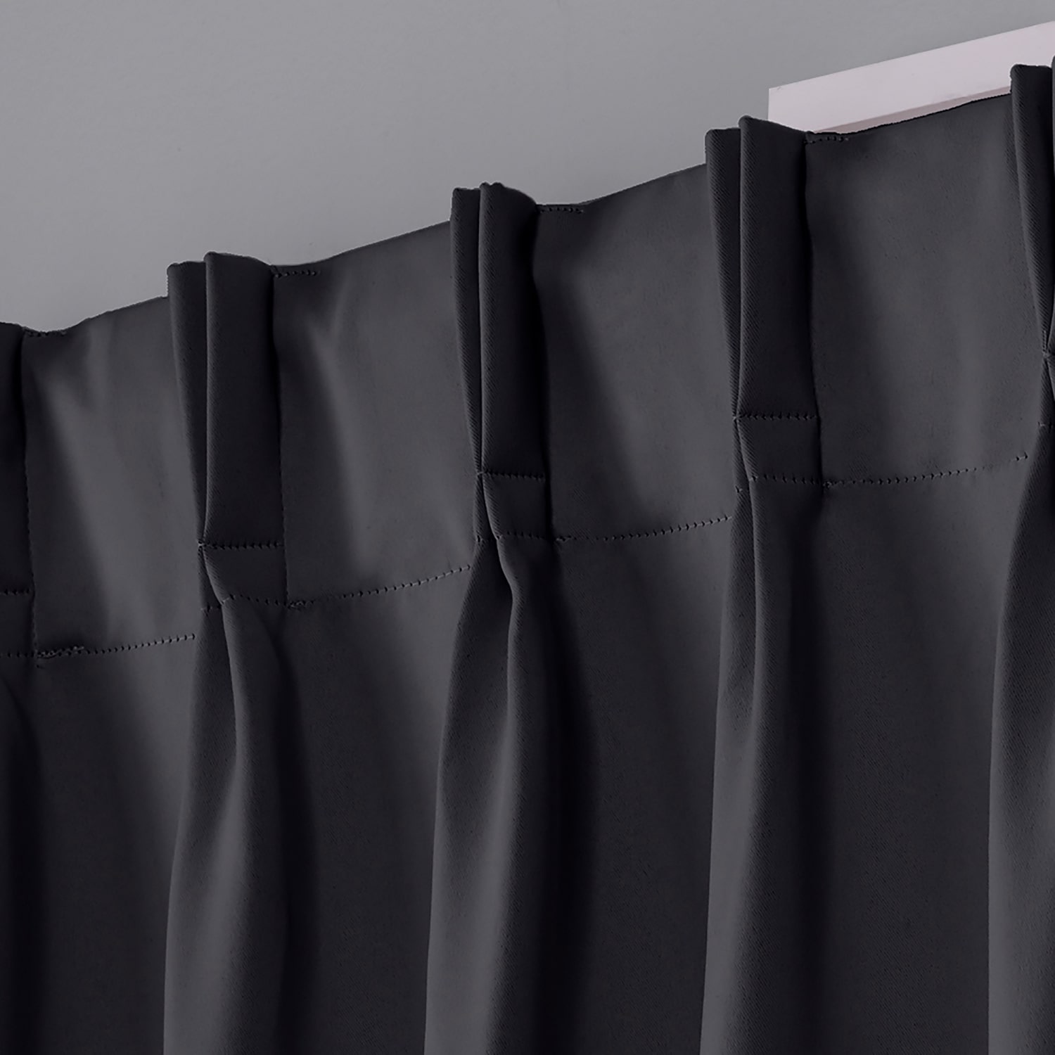Exclusive Home Curtains Sateen Pinch Pleat Energy Saving Blackout Set of 2 Curtain Panel