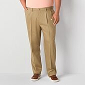 Dockers Easy Khaki With Stretch Mens Comfort Waistband Classic Fit Big and Tall Pleated Pant