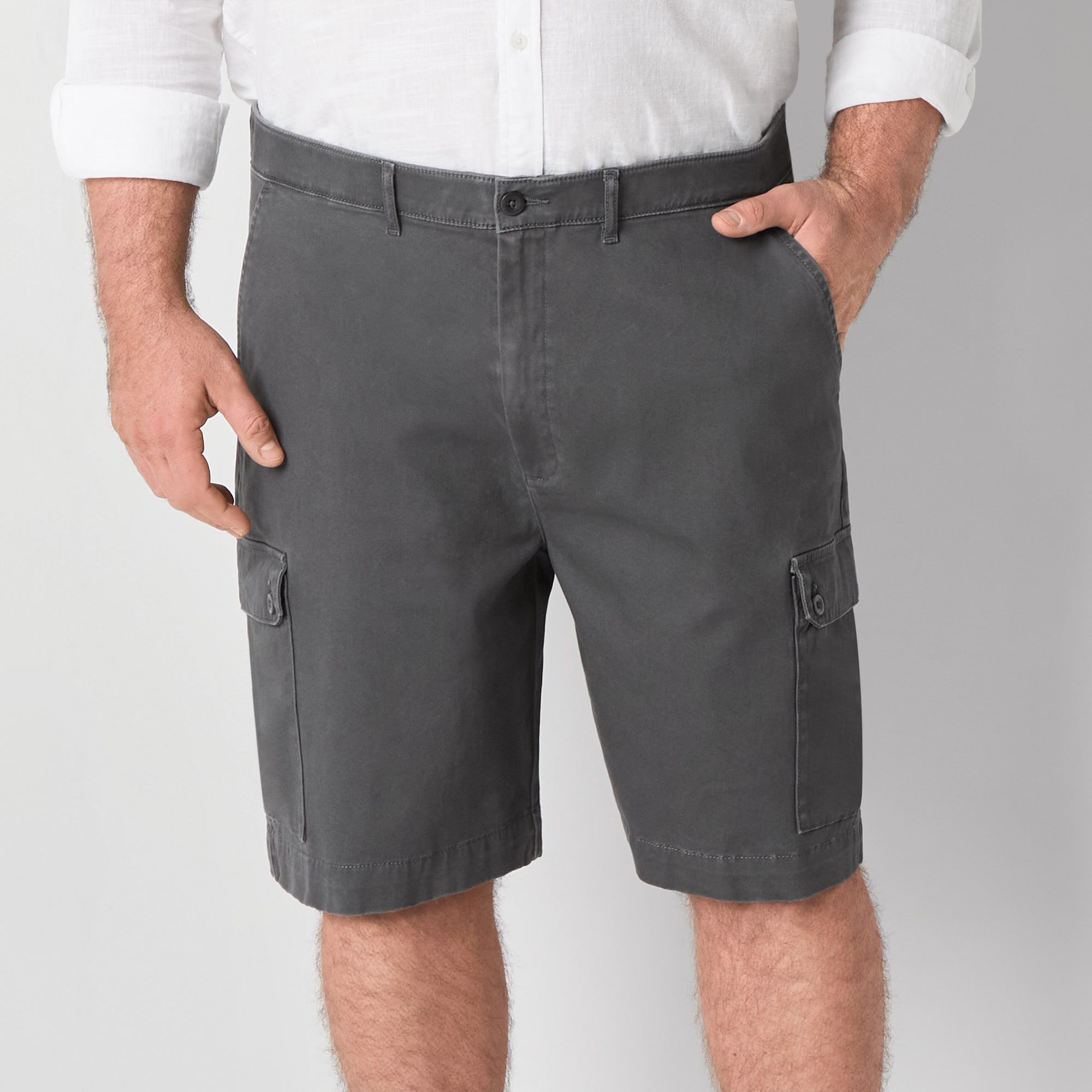 St. John's Bay Comfort Waist 10" & 11"  Mens Big and Tall Stretch Fabric Cargo Short