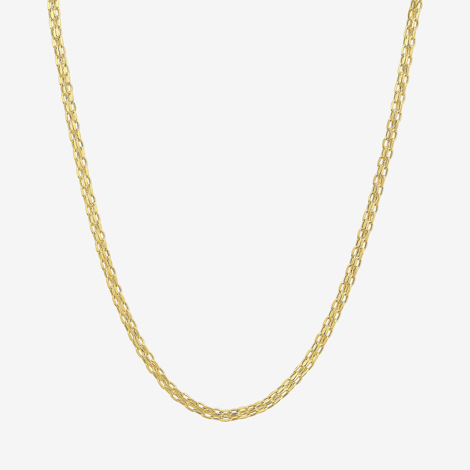 Womens 14K Gold 16 Inch Fashion Chain Necklace