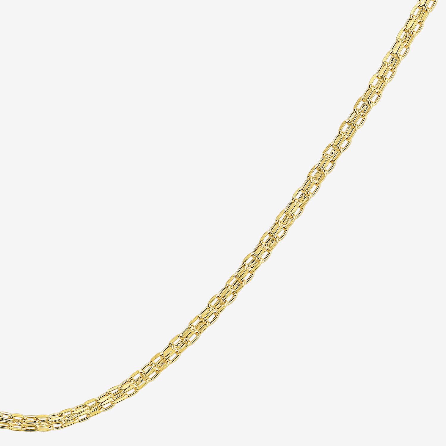 Womens 14K Gold 16 Inch Fashion Chain Necklace