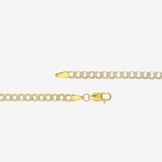Made in Italy Unisex Adult 10K Gold 20 Inch Curb Chain Necklace