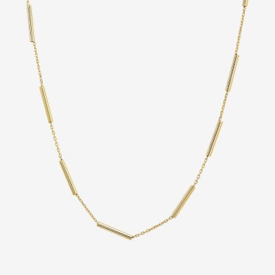 Womens 10K Gold Inch Fashion Chain Necklace