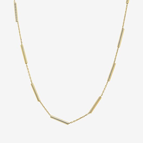 Womens 10K Gold 16 Inch Fashion Chain Necklace