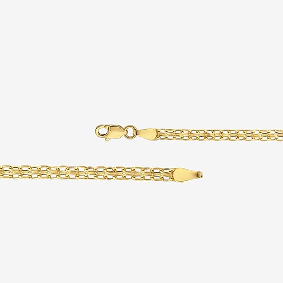 Womens 10K Gold 18 Inch Fashion Chain Necklace