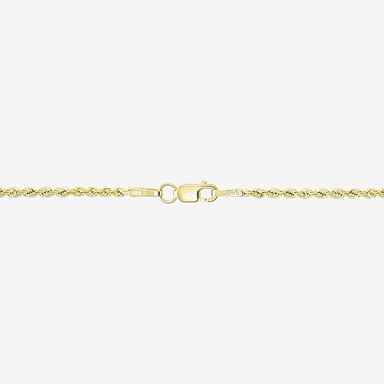 Womens 10K Gold Heart 18 Inch Pendant Necklace