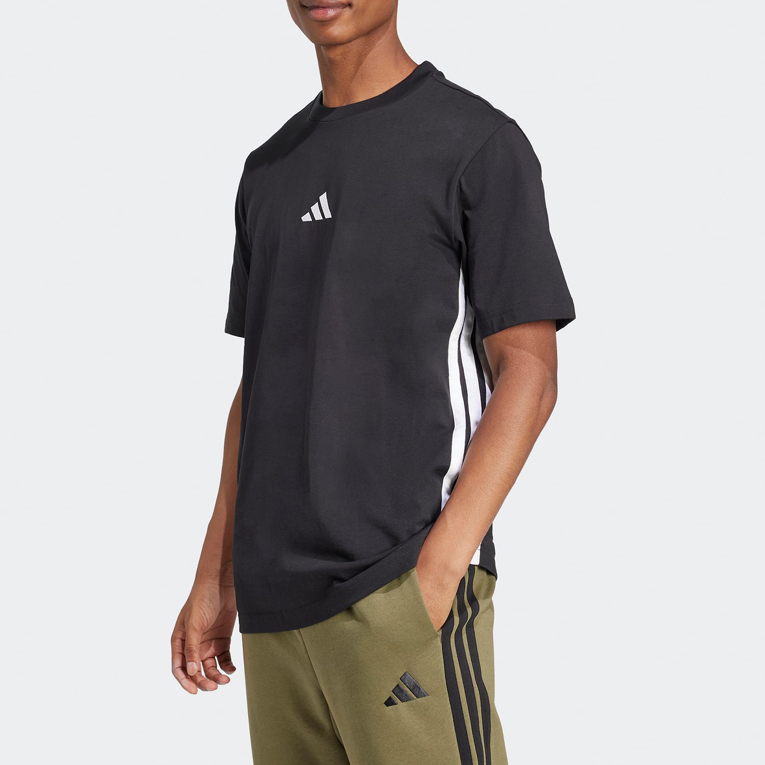 adidas Mens Crew Neck Short Sleeve Active T-Shirt