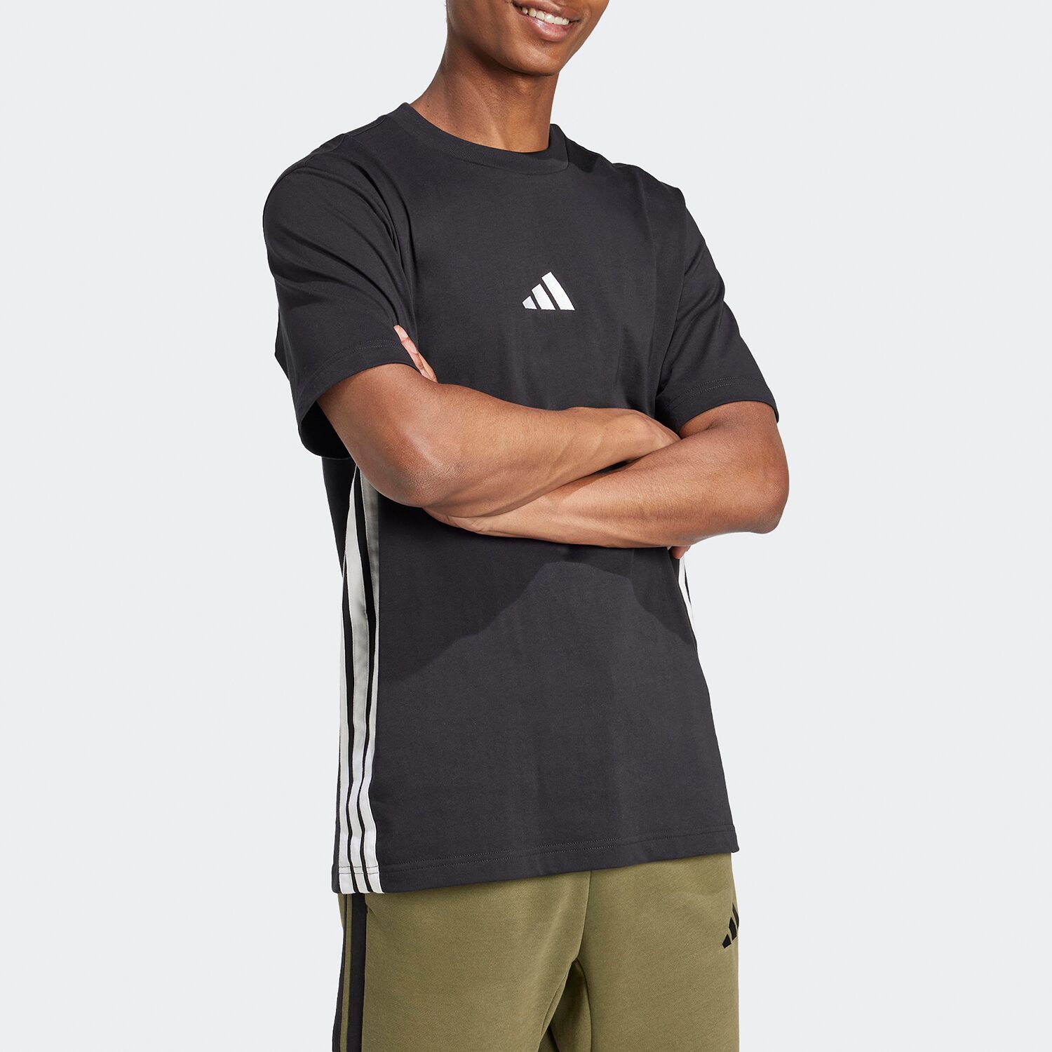adidas Mens Crew Neck Short Sleeve Active T-Shirt