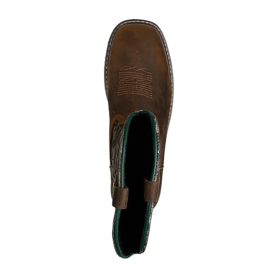 Skechers Mens John Deere Rowood Moss Burrow Waterproof Slip Resistant Flat Heel Work Boots