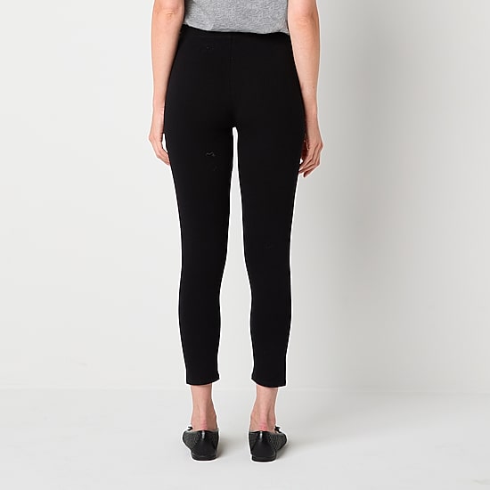 Mixit Womens Mid Rise Knit 23 1/2" Cropped Legging