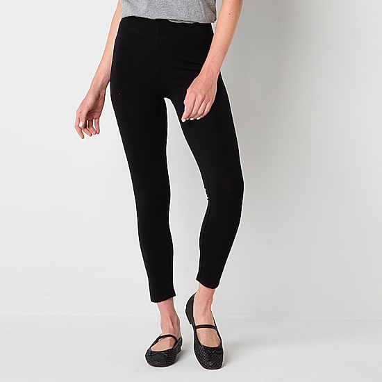 Mixit Womens Mid Rise Knit 23 1/2" Cropped Legging
