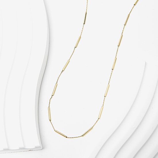 Womens 10K Gold 16 Inch Fashion Chain Necklace