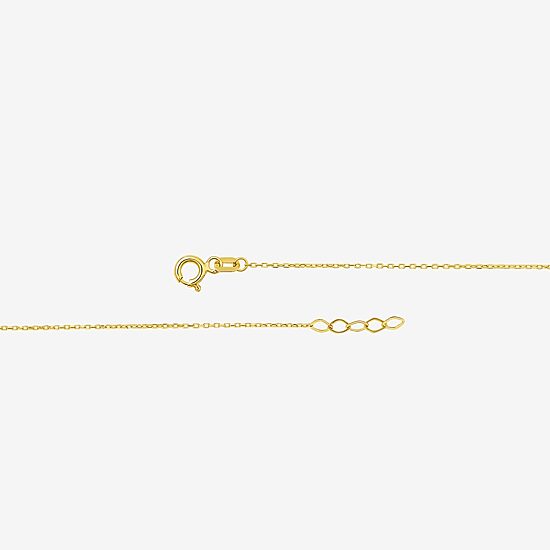 "Love" Womens 10K Gold Heart Charm Bracelet