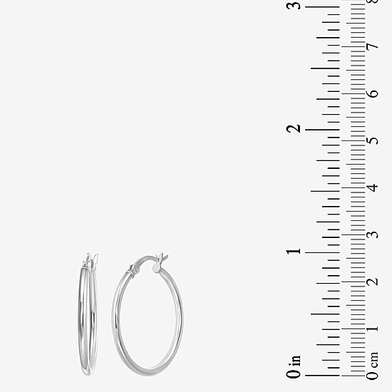 Womens Sterling Silver Round 4 Pair Earring Set