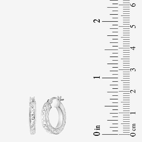 Womens Cubic Zirconia Sterling Silver Round 4 Pair Earring Set