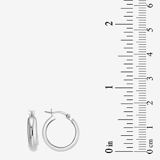 Womens Cubic Zirconia Sterling Silver Round 4 Pair Earring Set