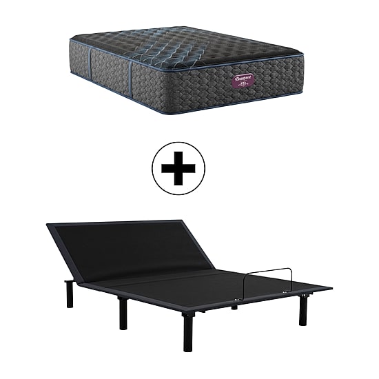 Beautyrest World Class Level Four 15" Medium Tight top - Mattress + Adjustable Base