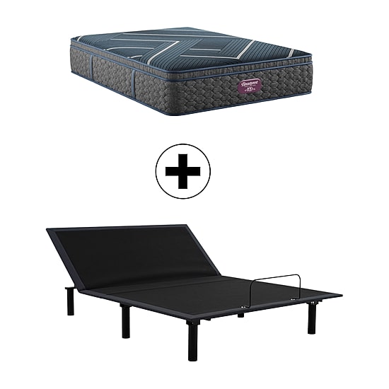 Beautyrest World Class Level Four 14" Medium Pillow Top - Mattress + Adjustable Base