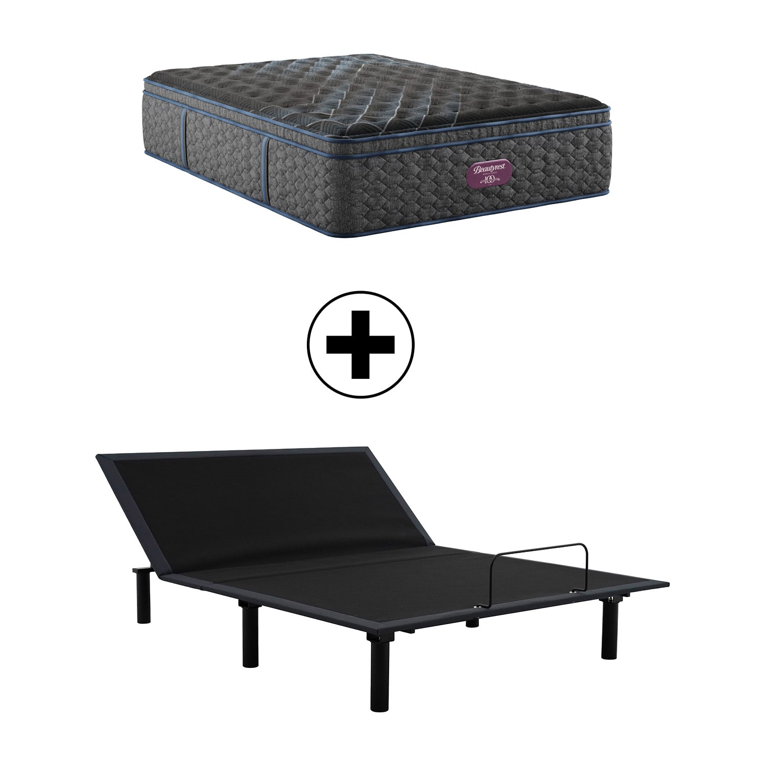 Beautyrest World Class Level Four 16.25" Firm Pillow Top - Mattress + Adjustable Base