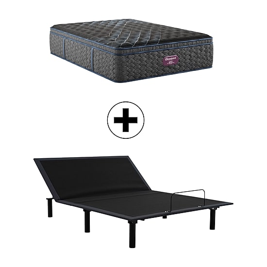 Beautyrest World Class Level Four 16.25" Firm Pillow Top - Mattress + Adjustable Base