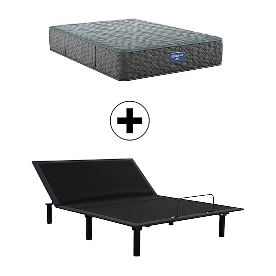 Beautyrest Level One 13" Firm Tight Top - Mattress + Adjustable Base