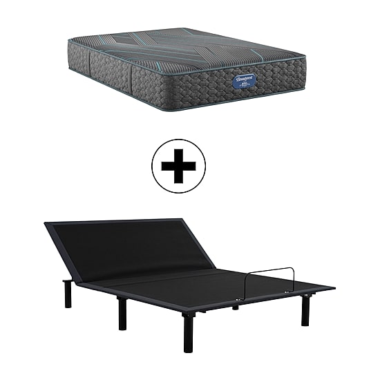 Beautyrest Level Two 12" Medium Tight Top - Mattress + Adjustable Base