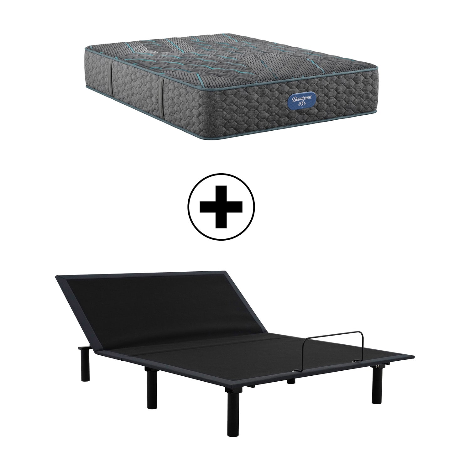 Beautyrest Level Two 13.25" Extra Firm Tight Top - Mattress + Adjustable Base