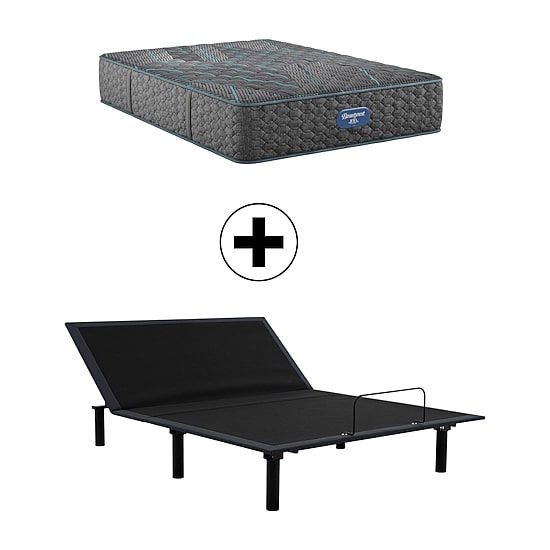 Beautyrest Level Two 13.25" Extra Firm Tight Top - Mattress + Adjustable Base